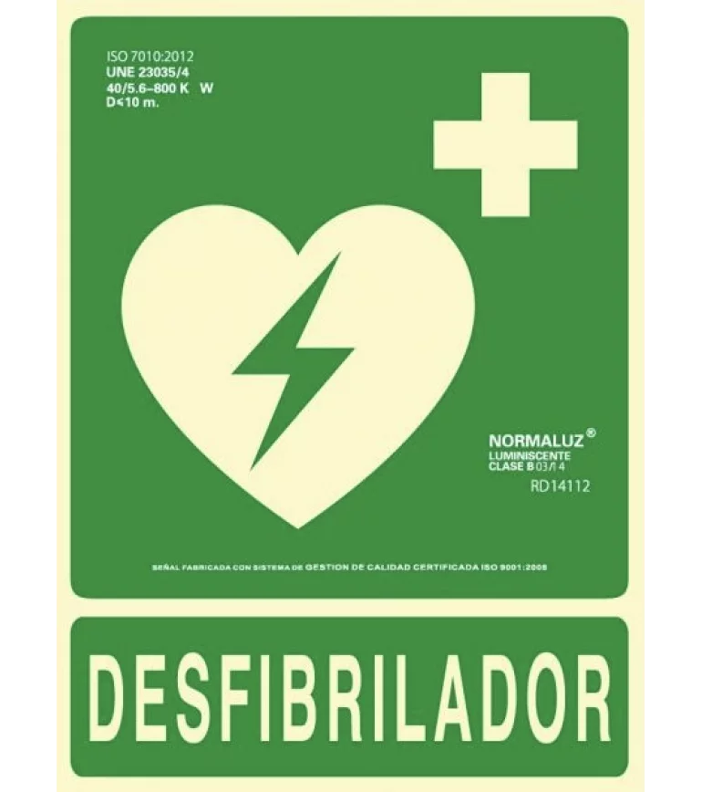 señal desfibrilador